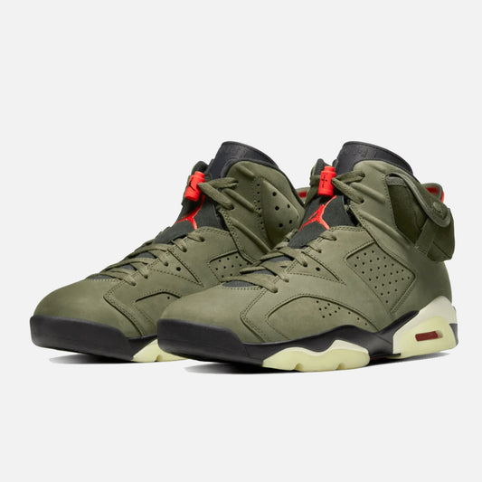 JORDAN  RETRO 6 X TRAVIS SCOTT GREEN OLIVE