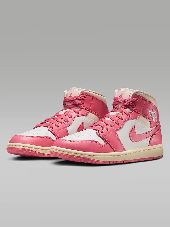 WMNS AIR JORDAN 1 MID LIGHT ROSE