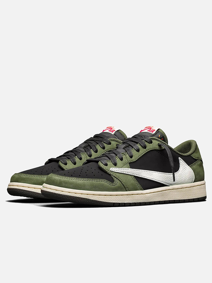 JORDAN RETRO 1 LOWX TRAVIS SCOTT BLACK OLIVE