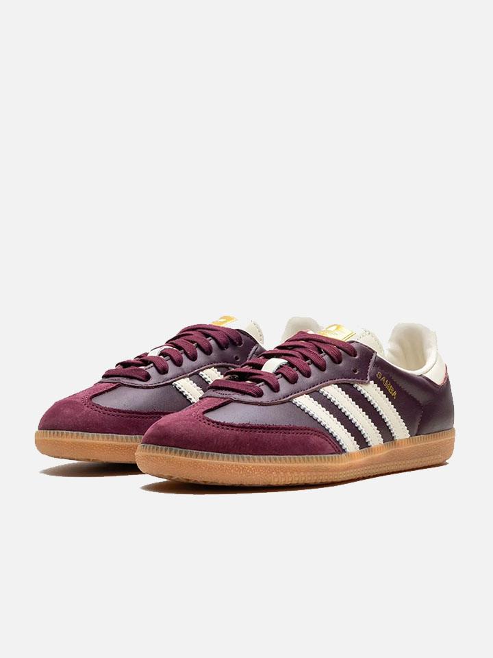 ADIDAS SAMBA MAROON GOLD METALLIC