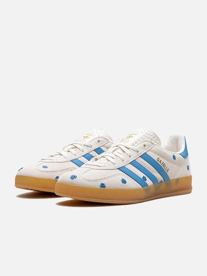 ADIDAS GAZELLE INDOOR LIGHT BLUE FLORAL