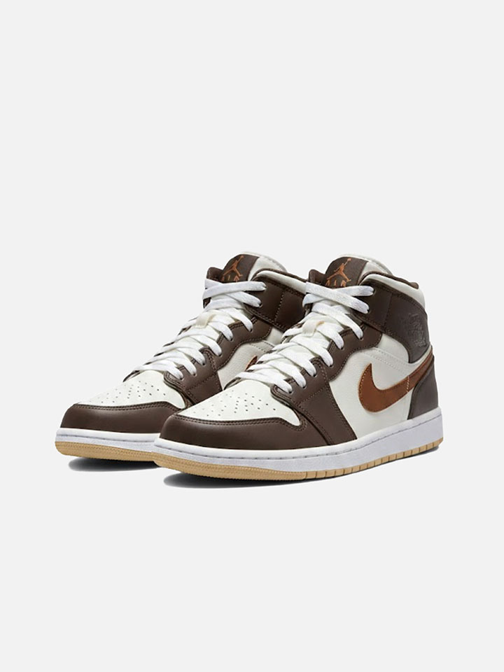 NIKE AIR JORDAN 1 MID BROWN FLEECE
