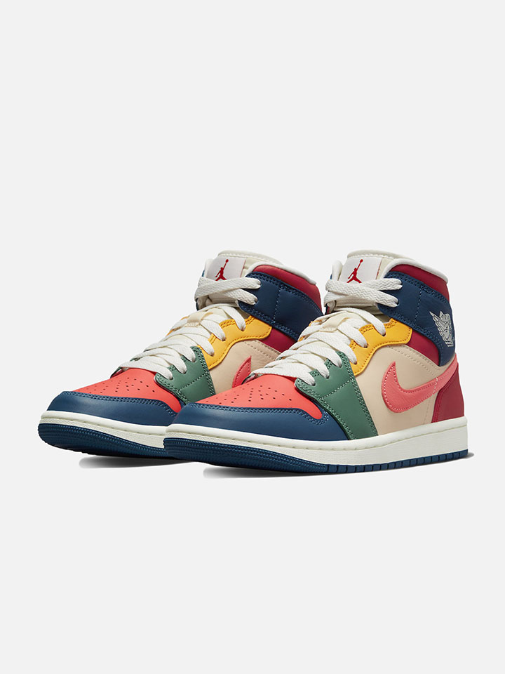 NIKE AIR JORDAN 1 MID MULTICOLOR