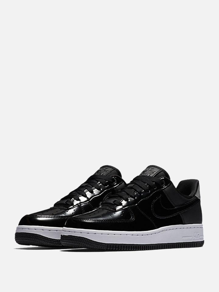 NIKE AIR FORCE ONE PREMIUM SILVER BLACK