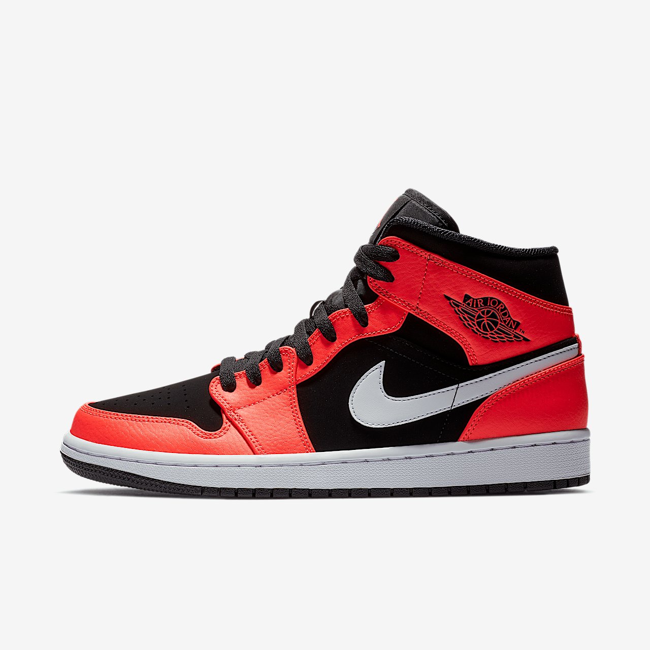 NIKE AIR JORDAN 1 MID NEGRO/BLANCO/INFRARROJO 23