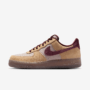 NIKE AIR FORCE 1 '07 PREMIUM LINEN BURGUNDY