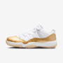 NIKE AIR JORDAN 11 LOW MUJER WHITE TEAM GOLD METALLIC GOLD