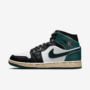NIKE AIR JORDAN 1 MID SE MUJER BLANCO/ROCIO CLARO/VERDE OXIDADO/NEGRO