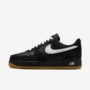 NIKE AIR FORCE 1 07 LV8 HOMBRE BLACK GUM LIGHT BROWN WHITE