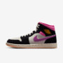 NIKE AIR JORDAN 1 MID SE HOMBRE BLACK SAIL PINKSICLE UNIVERSITY GOLD