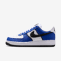 NIKE AIR FORCE 1 07 LV8 HOMBRE OLD ROYAL WHITE METALLIC SILVER BLACK