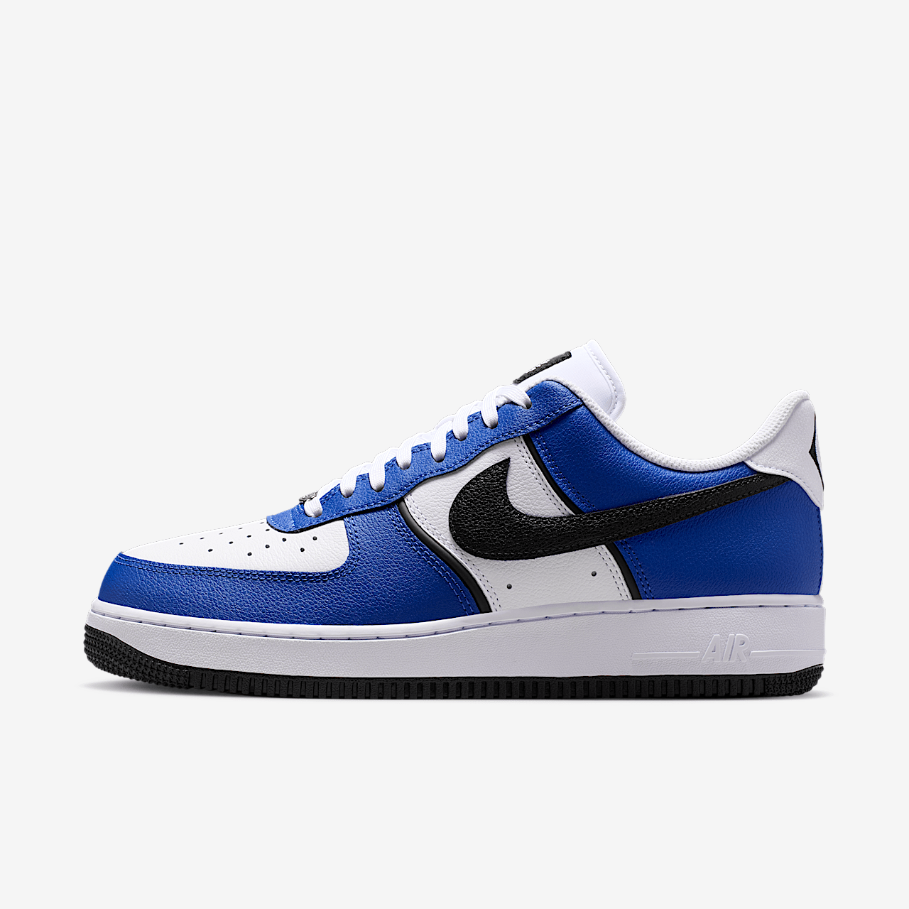 NIKE AIR FORCE 1 07 LV8 HOMBRE OLD ROYAL WHITE METALLIC SILVER BLACK