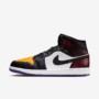 NIKE AIR JORDAN 1 MID SE HOMBRE TRUE RED WHITE COURT PURPLE