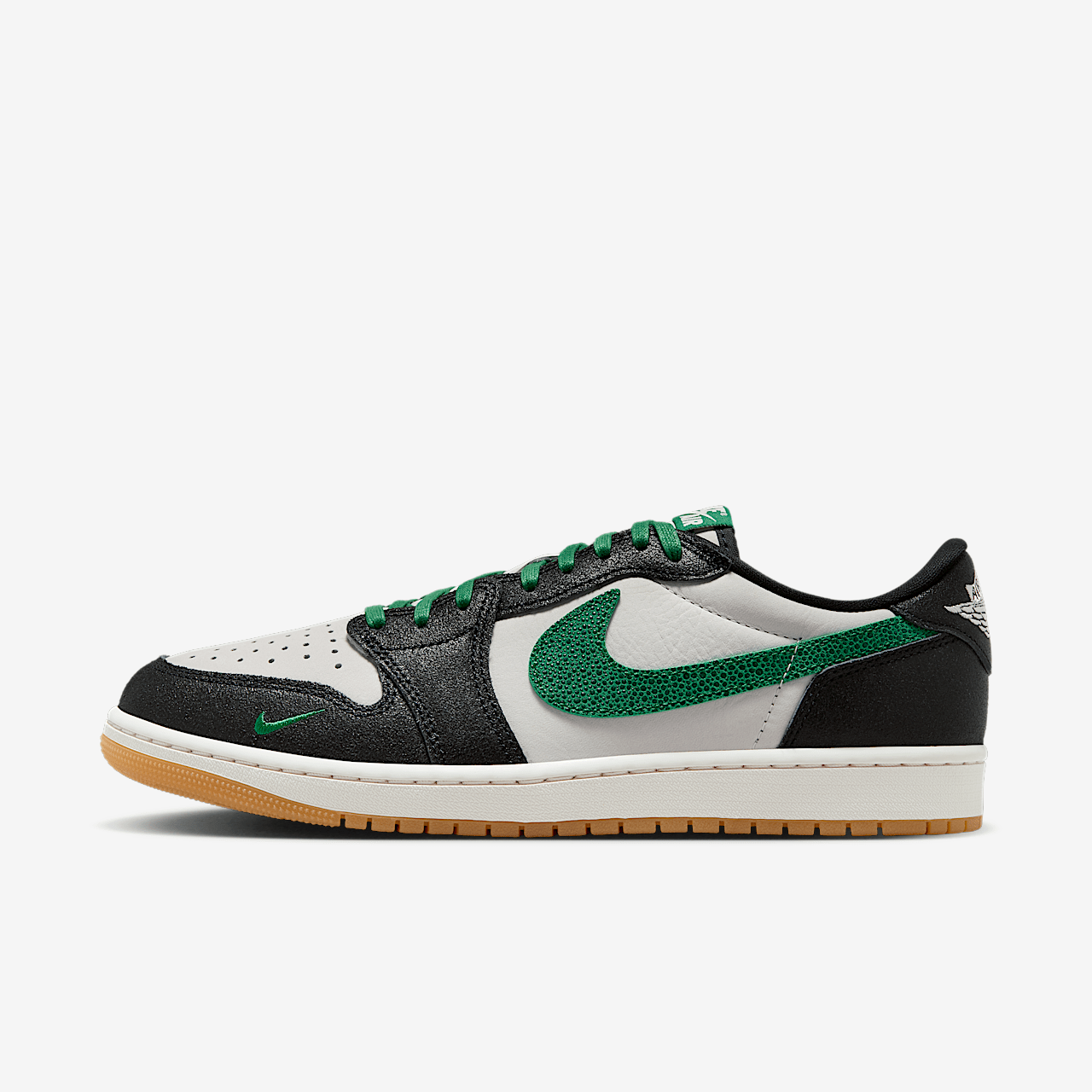 NIKE AIR JORDAN 1 RETRO LOW OG HOMBRE FANTASMA/NEGRO/NEGRO/VERDE PINO