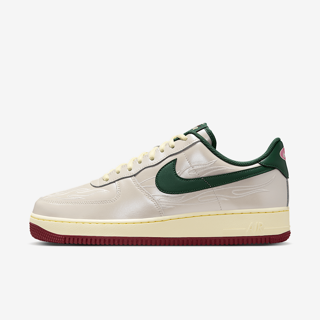 NIKE AIR FORCE 1 07 LV8 HOMBRE PHANTOM ALABASTER TEAM RED FIR