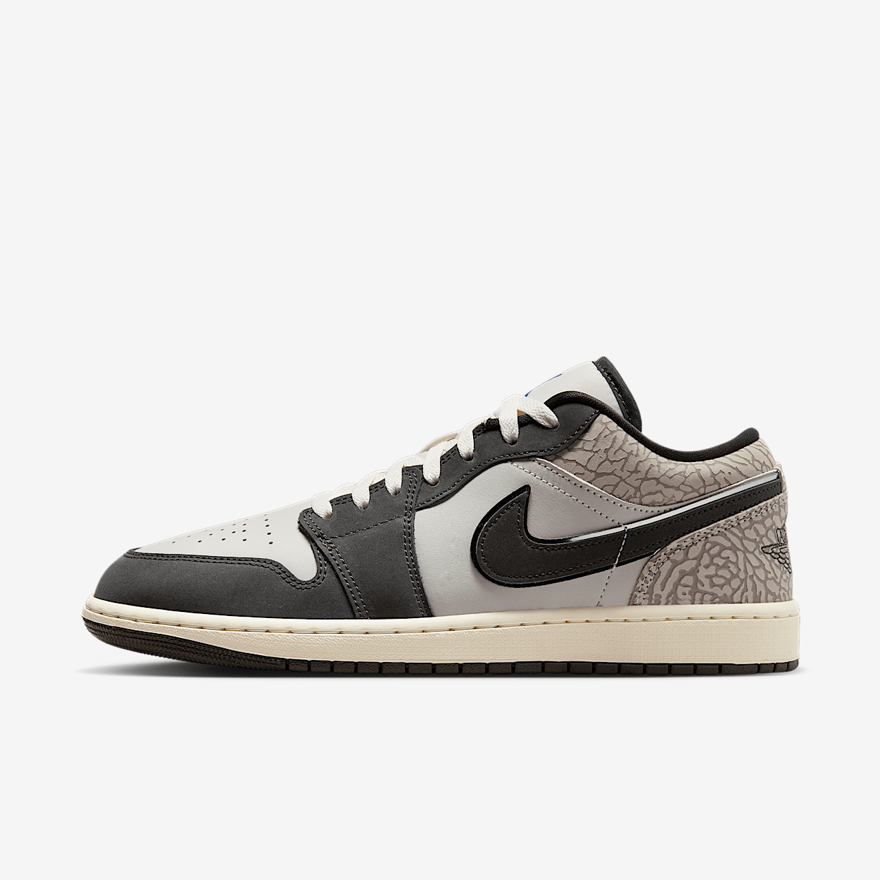 NIKE AIR JORDAN 1 LOW SE HOMBRE BLANCO ROTO/PELTRE OSCURO/GRIS GAMMA/AZUL REAL